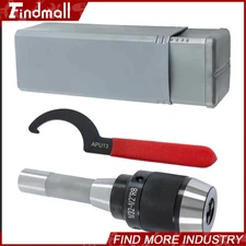 Findmall High Precision Keyless 1/32" - 1/2" Drill Chuck with R8 Integral Shank
