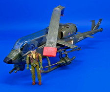 GI Joe Dragonfly Assault Copter 1983 100% Complete Rare Working