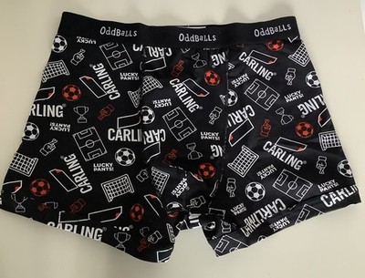 OddBalls Men's Cotton Boxer Shorts size LARGE Carling Lucky Pants World Cup