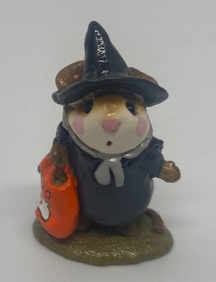Wee Forest Folk Littlest Witch M-156 Mouse Figurine Retired Halloween