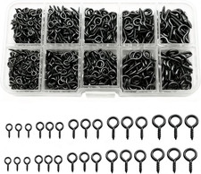 Black 1000 Pcs Small Screw Eye Pins Jewelry Making Eyelets Hooks Kits for Cra...