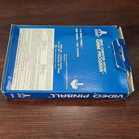 Atari 2600 Video Pinball Complete in Box (CIB) With Manual, Tested Working