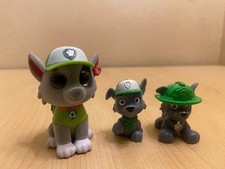 3 Paw Patrol 1 Ty Beanie Collectible Hand Painted Mini Boos Rocky  2 minis