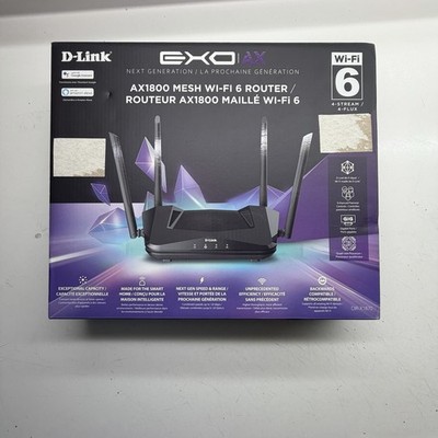 D-Link AX1800 Mesh Wi-Fi 6 Router-4-Stream, Triple-core Processor, Dual Band, OF