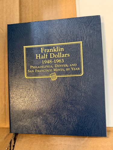 Franklin Half Dollars Coin Album 1948 - 1963 - Whitman Classic Album # 9126