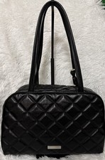 Marc Jacobs The Quilted Leather Dual Satchel Bag Black- MK0260102