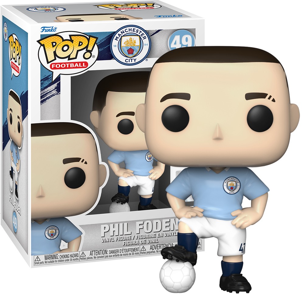 Funko Phil Foden Manchester City  POP Football Figure 49 Collectable Fan Gift