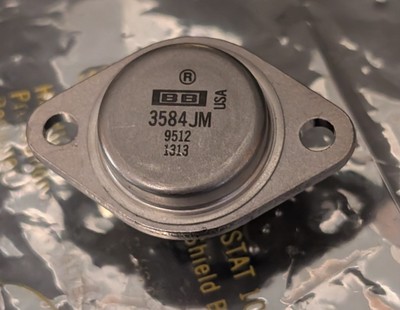 2X Burr Brown 3584MJ (Lot of two) (New Old Stock) Power OpAmps  ±70V to 150V