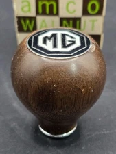 Vintage Amco MG Walnut Gear Shift Shifter Knob Car 8223-4