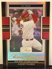 2025 Panini Three and Two Award Winning Albert Pujols #14 Red /99 Cardinals SP