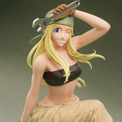 Winry Rockbell - Full Metal Alchemist 3D Druck Fan-Art Figur  1:6