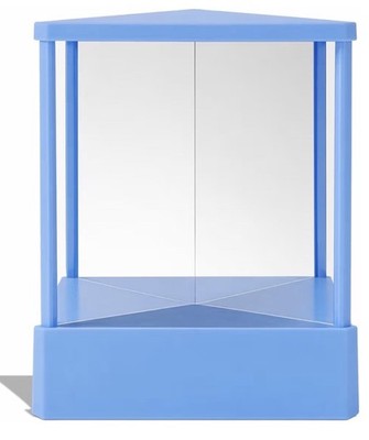 Non-Reversing Mirror w/ Real Image Reflection Beveled Standing Cosmetics Mirror