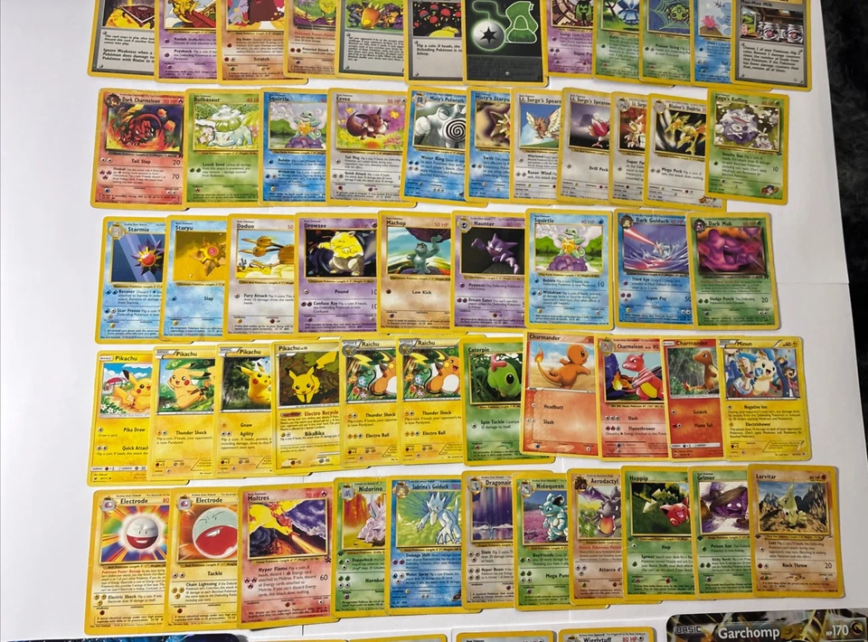 🔥145x Holo Rare Vintage WOTC Pokemon Card Lot+Binder 1st Shadowless Base Rocket - Image 3 of 4