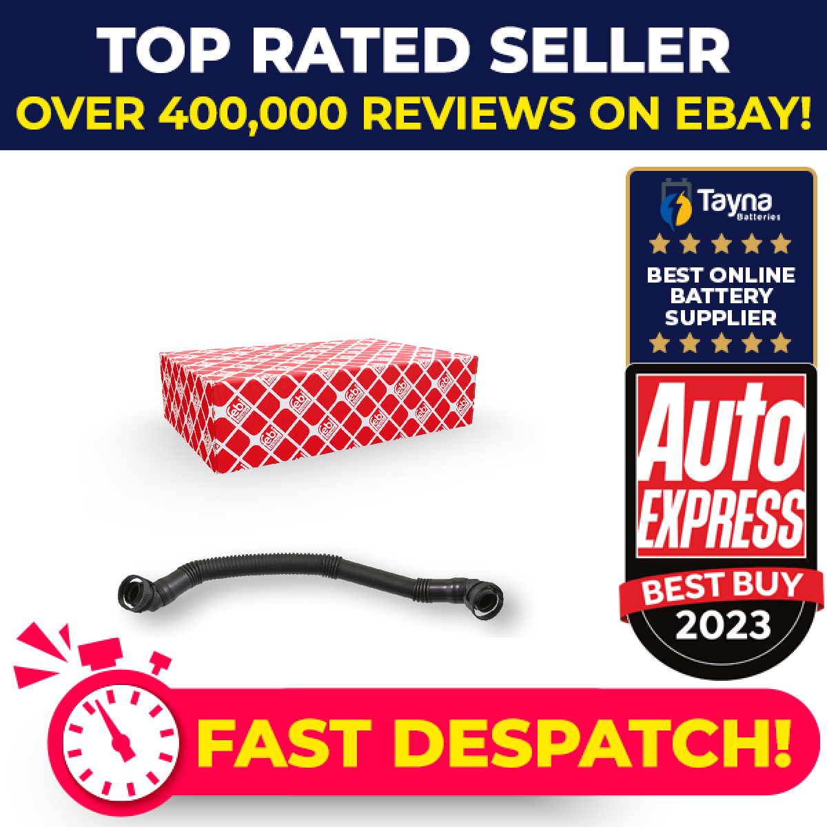 Crank Case Breather Pipe Hose 46304 Febi 11151703775 Genuine Quality Guaranteed