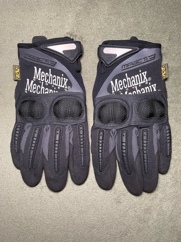Mechanix Gloves M-Pact 3 Tactical Gloves, XL, Size 9, Black