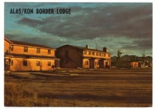 Beaver Creek Yukon Territory AlasKon Border Lodge Alaska Highway Postcard