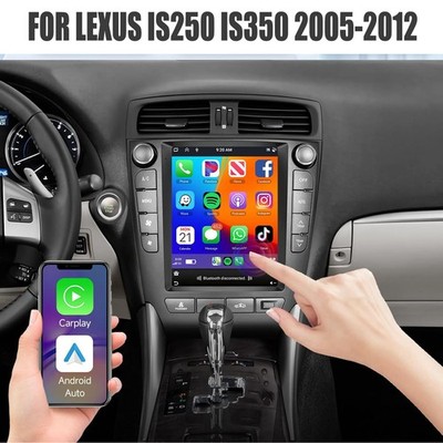 9.7'' CARPLAY CAR STEREO RADIO GPS BT FOR LEXUS IS250 IS350 2005-2012