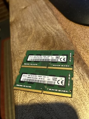 (2) X 4GB SK hynix PC4-2666V Ram DDR4 2666MHz SDRAM SODIMM Notebook Memory