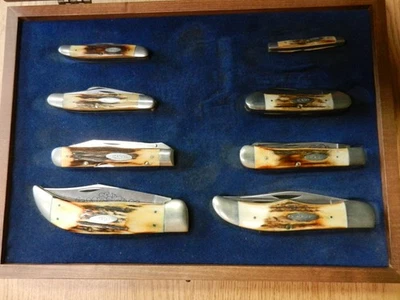 Case XX Stag/Antler Handle Blue Vintage Knives for sale | eBay