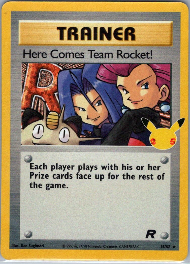 Here Comes Team Rocket! 15/82 Celebrations: Classic - Pokemon Card - NM