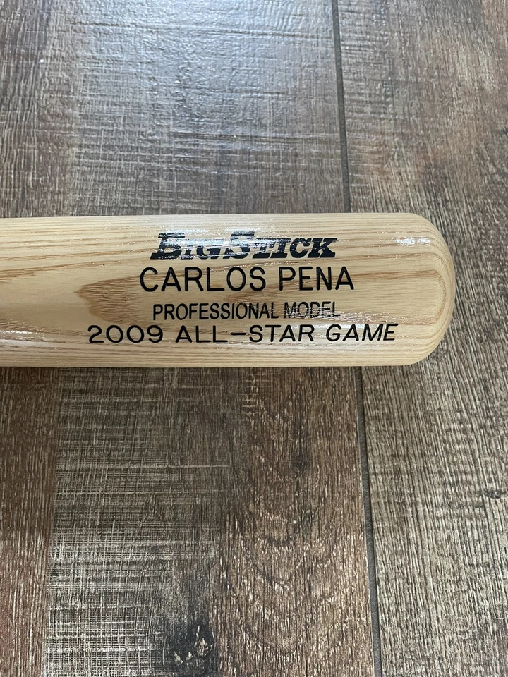 Carlos Peña Autografiado Rawlings Big Stick Bat Grabado 2009 All Star Grabado Foto 3 de 4