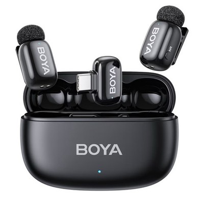 BOYA Mini 2 Wireless Lavalier Microphones for Iphone 15/16/17 & Android, AI Nois