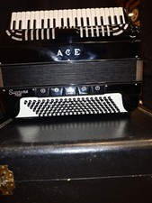 Victoria Ace Supreme 200 Piano Accordion 41 Key 120 Bass 7 Register Black Case