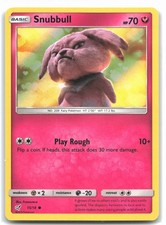 Snubbull (Holo Common) 15/18 Detective Pikachu Holo Pokemon C Lightly Played
