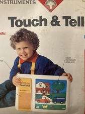 Touch  Tell Texas Instruments 1989 Electronic Early Learning Toy Game In Box
