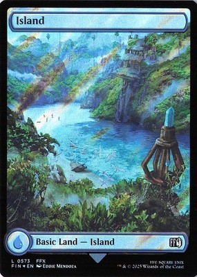 Island (0573) (Surge Foil) L FINAL FANTASY 573 NM