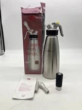 iSi North America, Inc. Gourmet Whip-Quart, Brushed Stainless Steel (173001) -1L