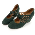 Havana Last Jeffery Campbell Torch Mary Jane Green Suede Size 8