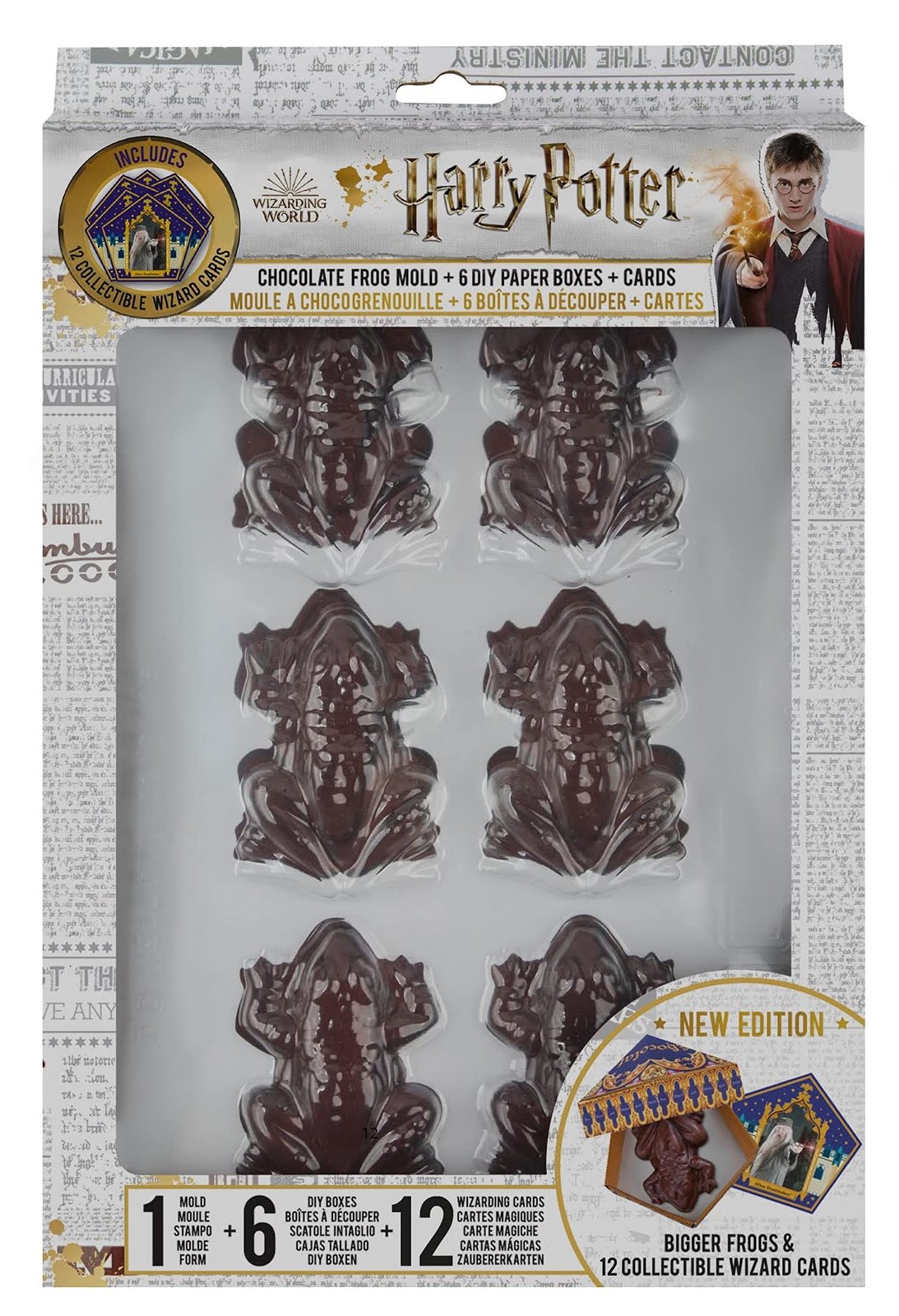 Moule Chocorranas coffret cadeaux gourmands avec 6 boîtes et 12 cartes de vœux