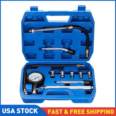 #ad #ad GEARZAAR 11PCS Petrol Engine Cylinder Pressure Tester 300 PSI For Motorcycle $31.15