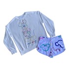 Disney Women's Mickey Mouse Outfit Shorts Sweatshirt Set White Multicolor Print