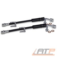 2X Bremsschlauch + Klammern Hinten FÜR Audi A3 Seat Alhambra Leon Skoda Octavia