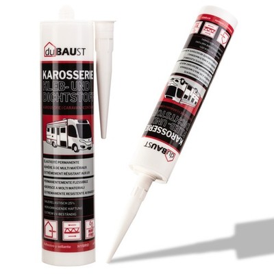 1K Karosseriekleber & Dichtmasse MS Polymer extra stark  duBaust 290 ml weiß