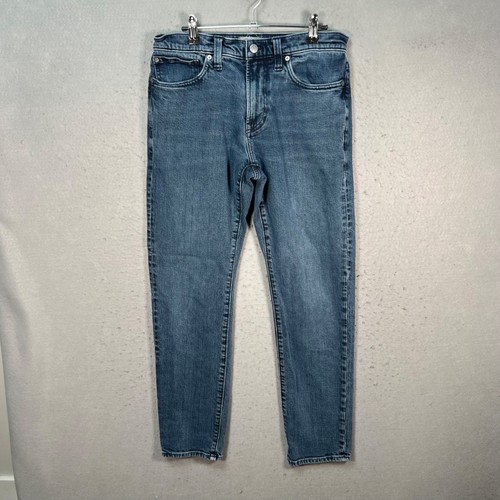 Madewell Mens Size 30 x 30 Athletic Slim Jeans Blue Denim Cotton Blend