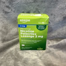 Amazon Basic Care Nicotine Polacrilex Mini Lozenge, 2 mg (135 count) Exp 07/2027