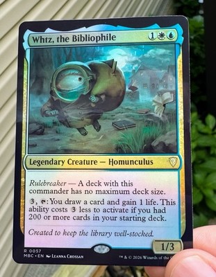 Whtz, the Bibliophile (Foil) Mystery Booster Commander Edition Playtest Card