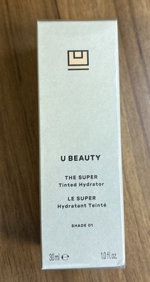 U Beauty The Super Tinted Hydrator Shade 01 (Fair Rosy Undertones) NIB 1 Fl Oz