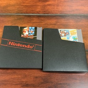 2 Games Super Mario Bros. Duck Hunt World Class Track Meet NES w/ Sleeves