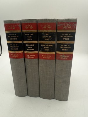 4 Erle Stanley Gardner Perry Mason Mysteries 1950's 1960's Demure Defendant Lot2