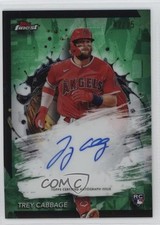 2024 Topps Finest Green Refractor 42/75 Trey Cabbage #FA-TC Auto 4k8