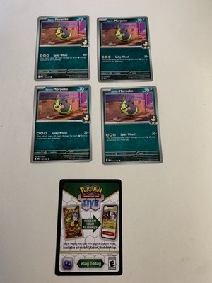 MARNIE'S MORPEKO 137/182 Pokemon Destined Rivals NM Unplayed + Code Card