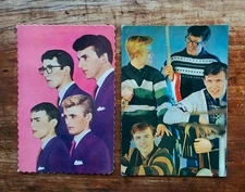 Shadows 2 old Postcards Valex, Blackpool + French issue card 1960's Hank Marvin