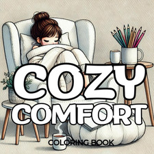 Cozy Comfort Coloring Book: Hygge-Inspired Cute Designs for Relaxation and Stres