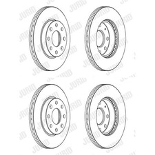 Disque de frein Chevrolet AVEO