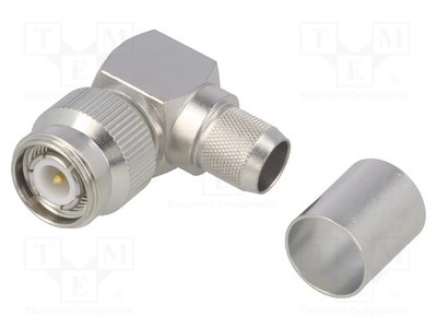 Steckverbinder: TNC männlich vergoldet Stecker 90°-Winkel 50Ω