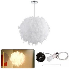 Fluffy Feather Light/Lamp Shades for Pendant Ceiling Light,Table/Floor Lamp